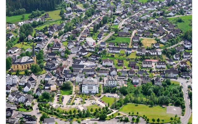 Luftbild der Stadt Wenden (Foto: Stadt Wenden)