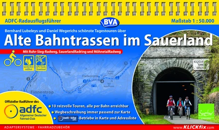 Übersicht BVA Radreiseführer Alte Bahntrassen im Sauerland