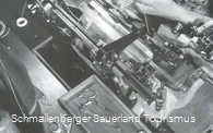 Bis 1959 wurden im Sauerland Handschuhe auf den traditionellen Lambschen Strickmaschinen gefertigt.