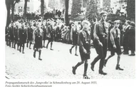 Propagandamarsch des Jungvolks in Schmallenberg, 20.08.1933. 