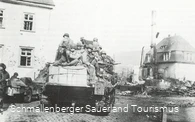 Amerikanische Panzer in Fredeburg. 