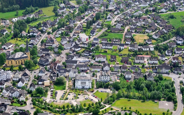 Luftbild der Stadt Wenden (Foto: Stadt Wenden)