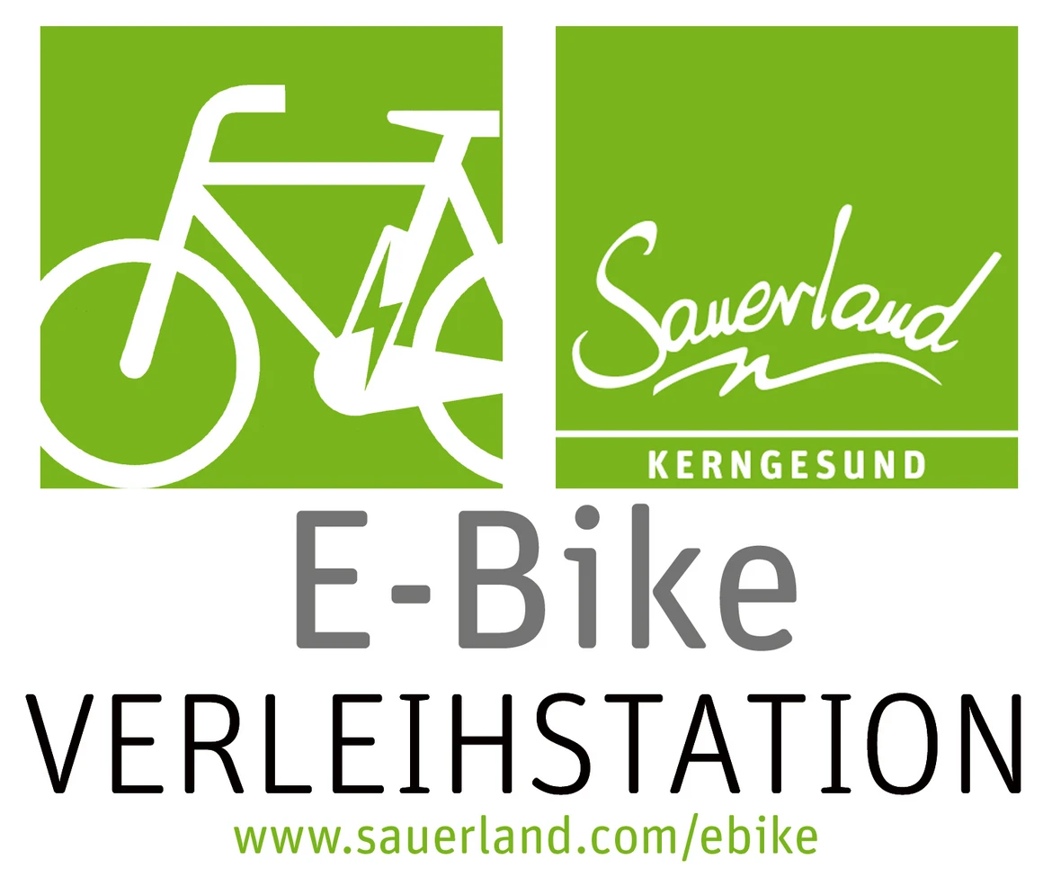 Erkennungszeichen von E-Bike Verleihstationen im Sauerland